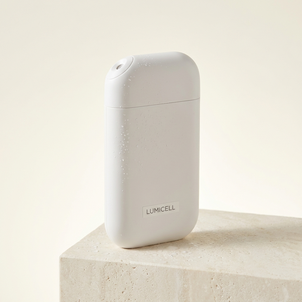 LumiCell handheld colostrum mist device studio shot