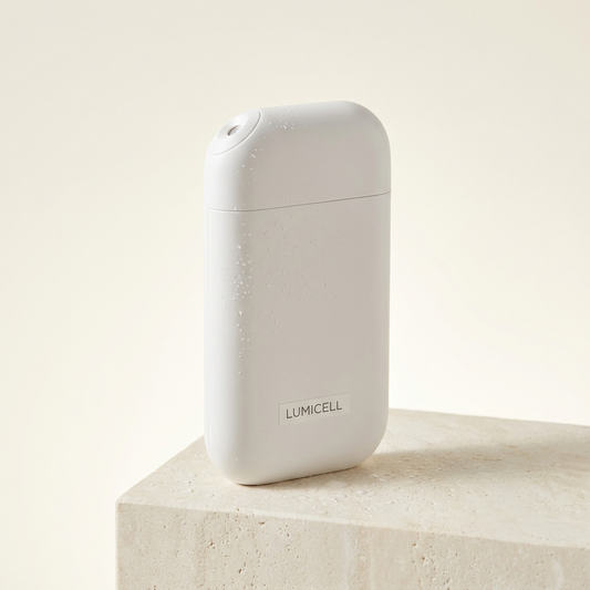 LumiCell handheld colostrum mist device studio shot