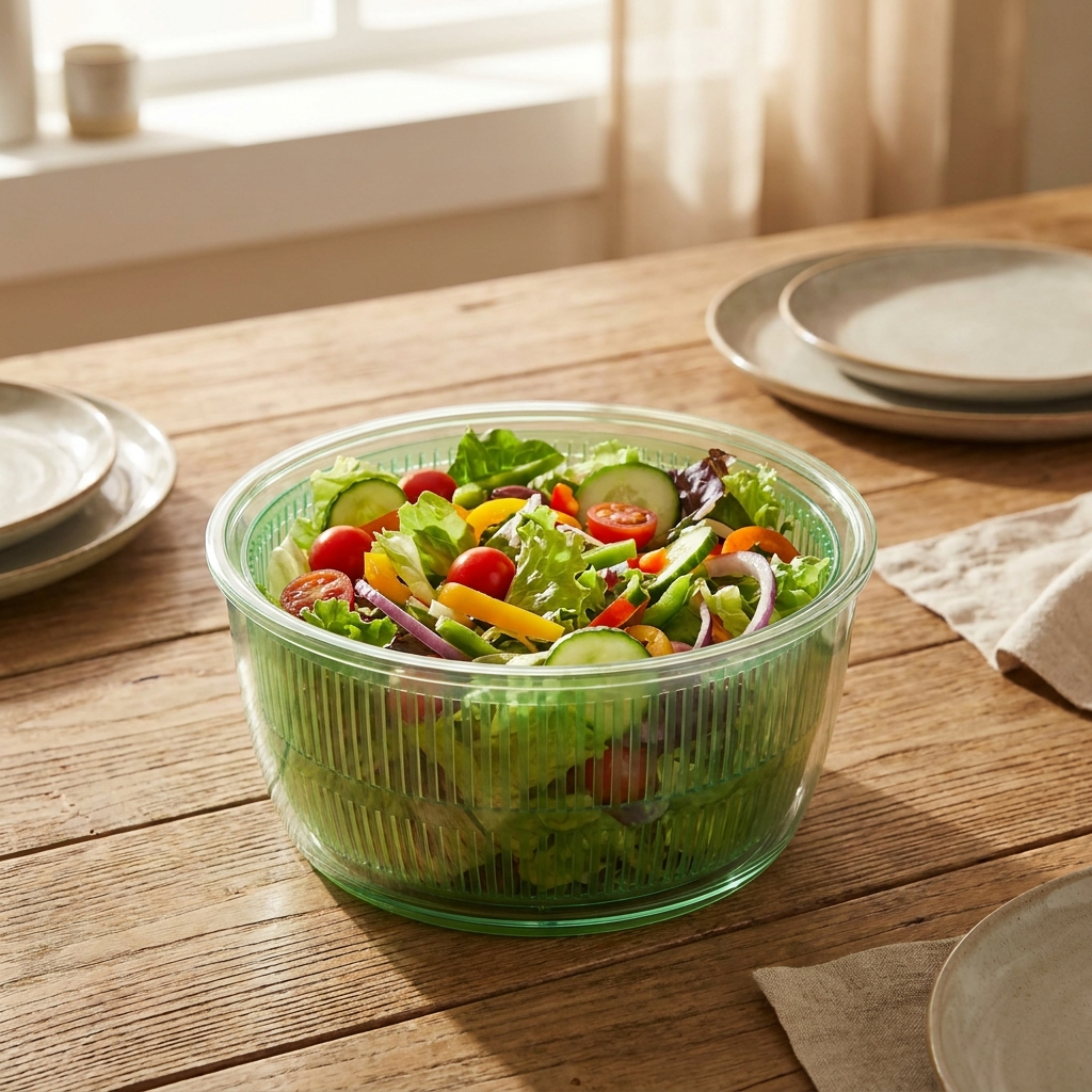 SpinFresh serving bowl full of salad