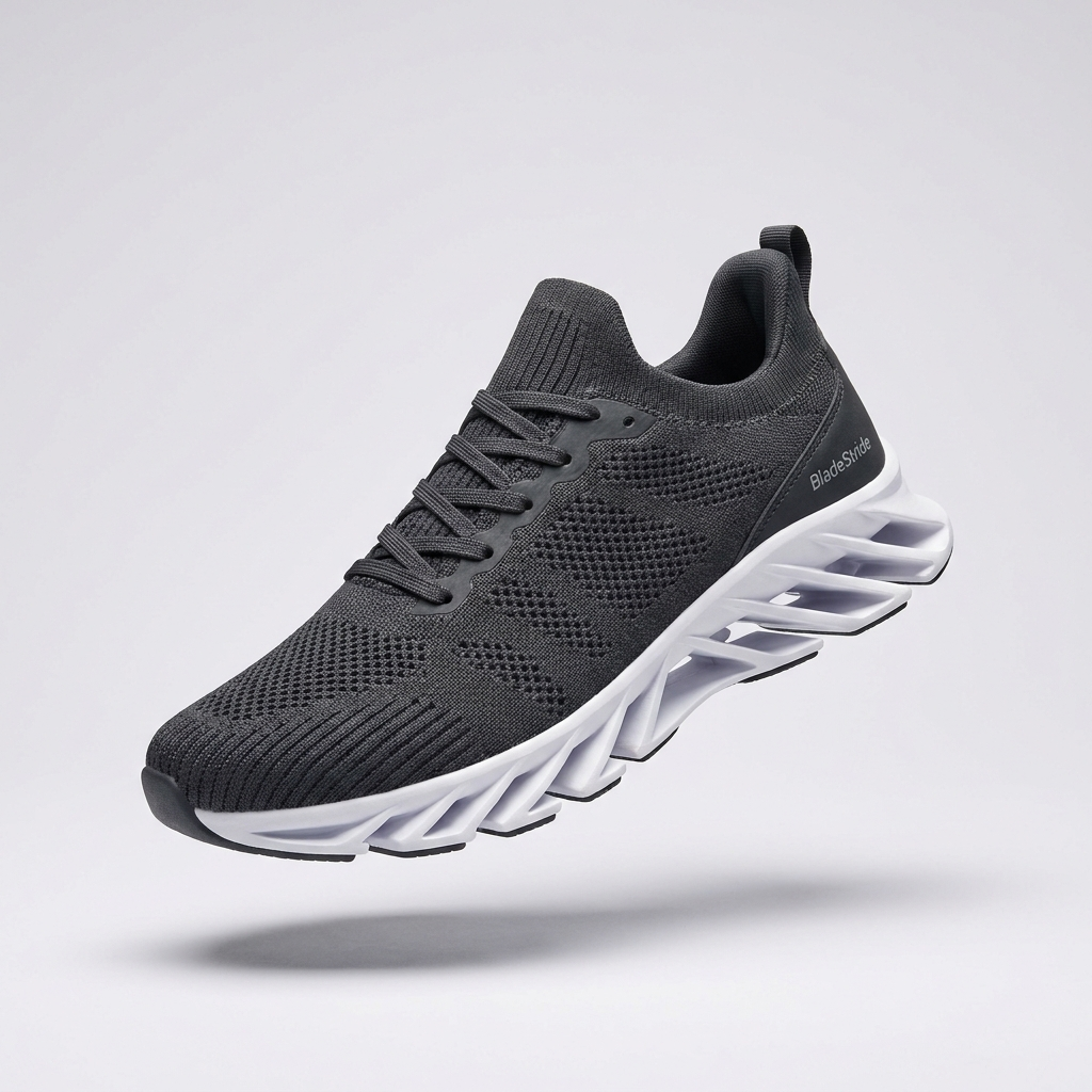 BladeStride running shoes branded hero shot