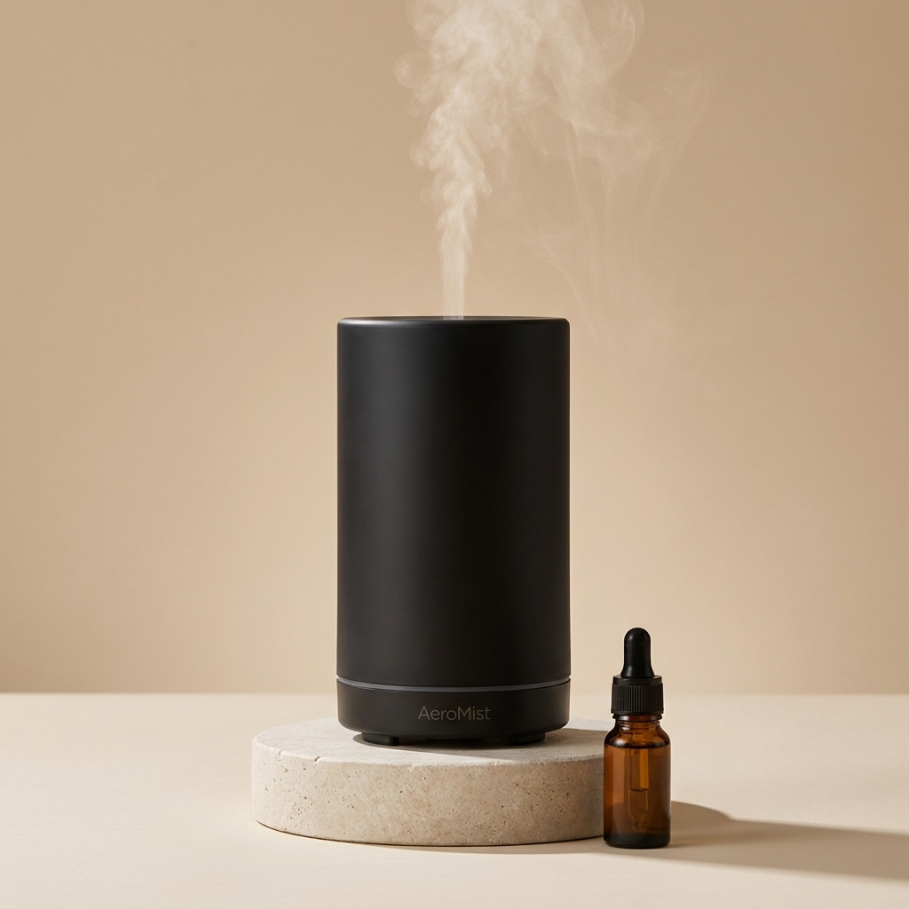 AeroMist waterless diffuser branded hero shot