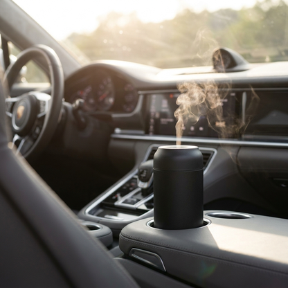 AeroMist diffuser in car cup holder