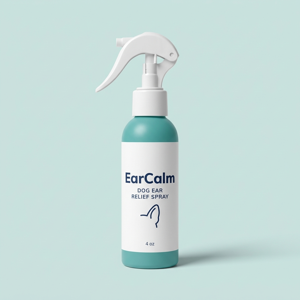EarCalm Relief Spray 4oz dog ear spray bottle